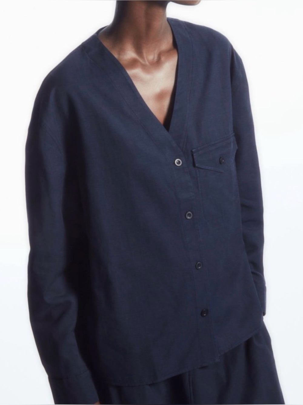 COS women’s light weight v neck blouse